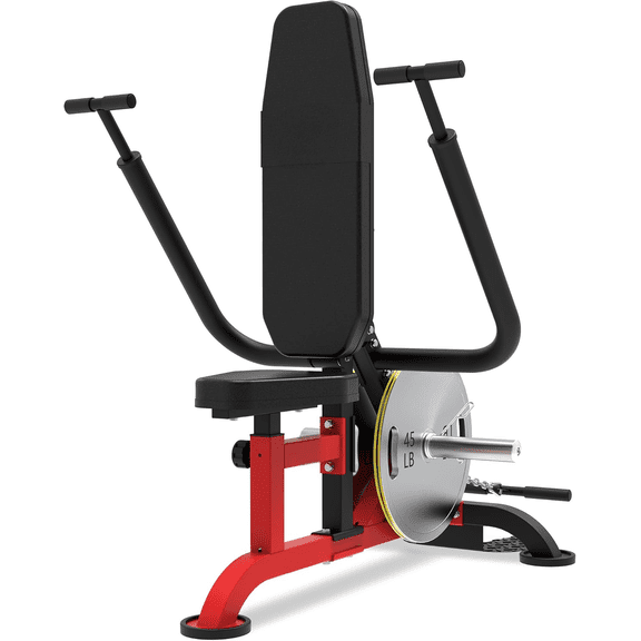 Seated Dip Machine Tricep: Dip Machine Exercise for Biceps Chest Plate Loaded Multi-Function Upper Body Trainer for Home Gym Compact Equipment