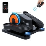 ESL Seated Elliptical for Seniors - Under Desk Leg Exerciser, Remote Control, LCD Display, Quiet Electric Pedal Trainer with 12 Speeds, Home/Office Use, Ideal Gift