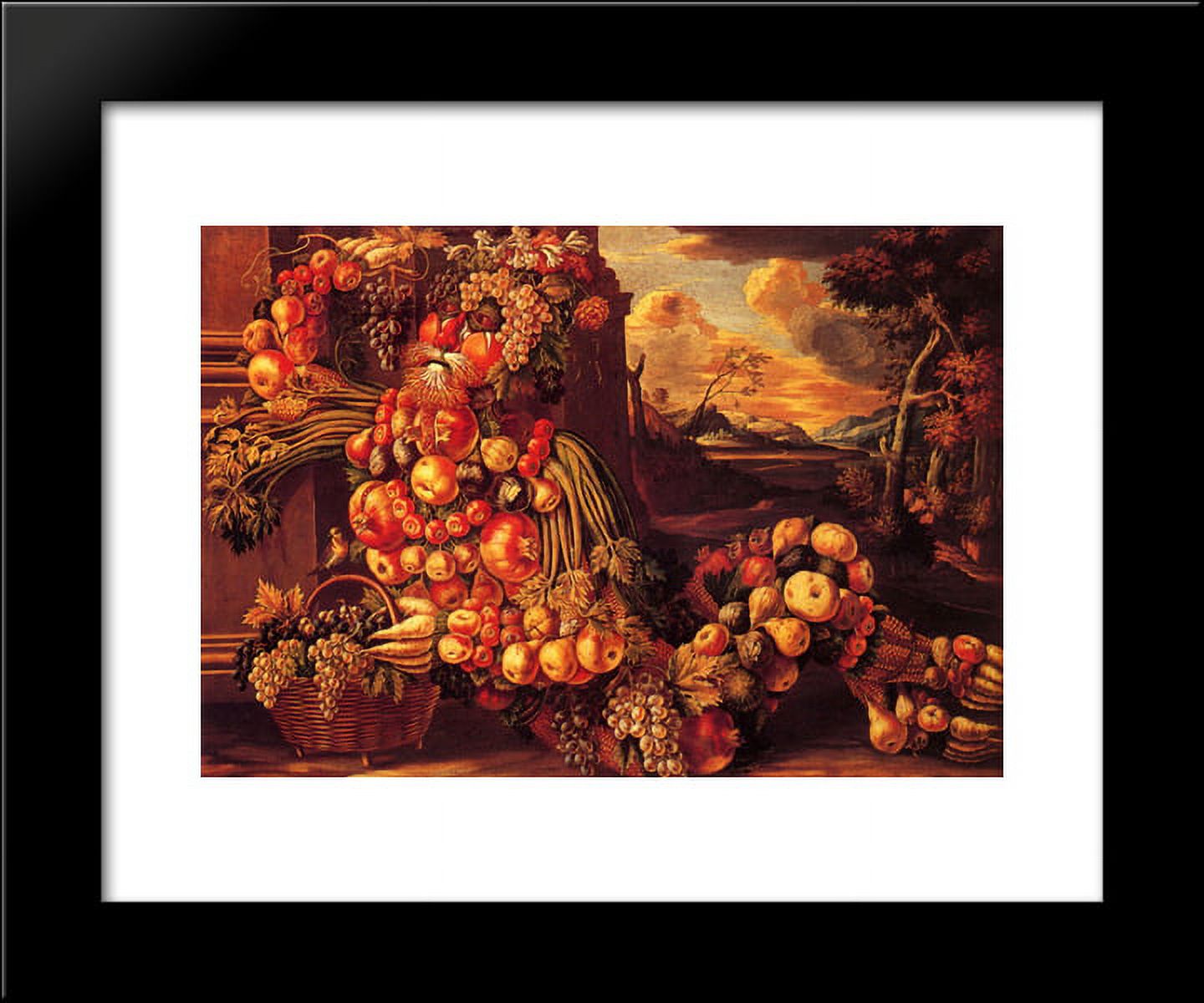 Seated Figure of Summer 20x24 Framed Art Print by Giuseppe Arcimboldo ...