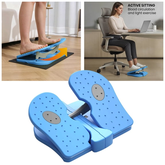 Seated Foot Rocker Exerciser, Under Desk Leg Movement Tool for Light Exercise, Portable Foot Rest Workout Machine for Office, Home & Travel, Improves Circulation with Non- Base