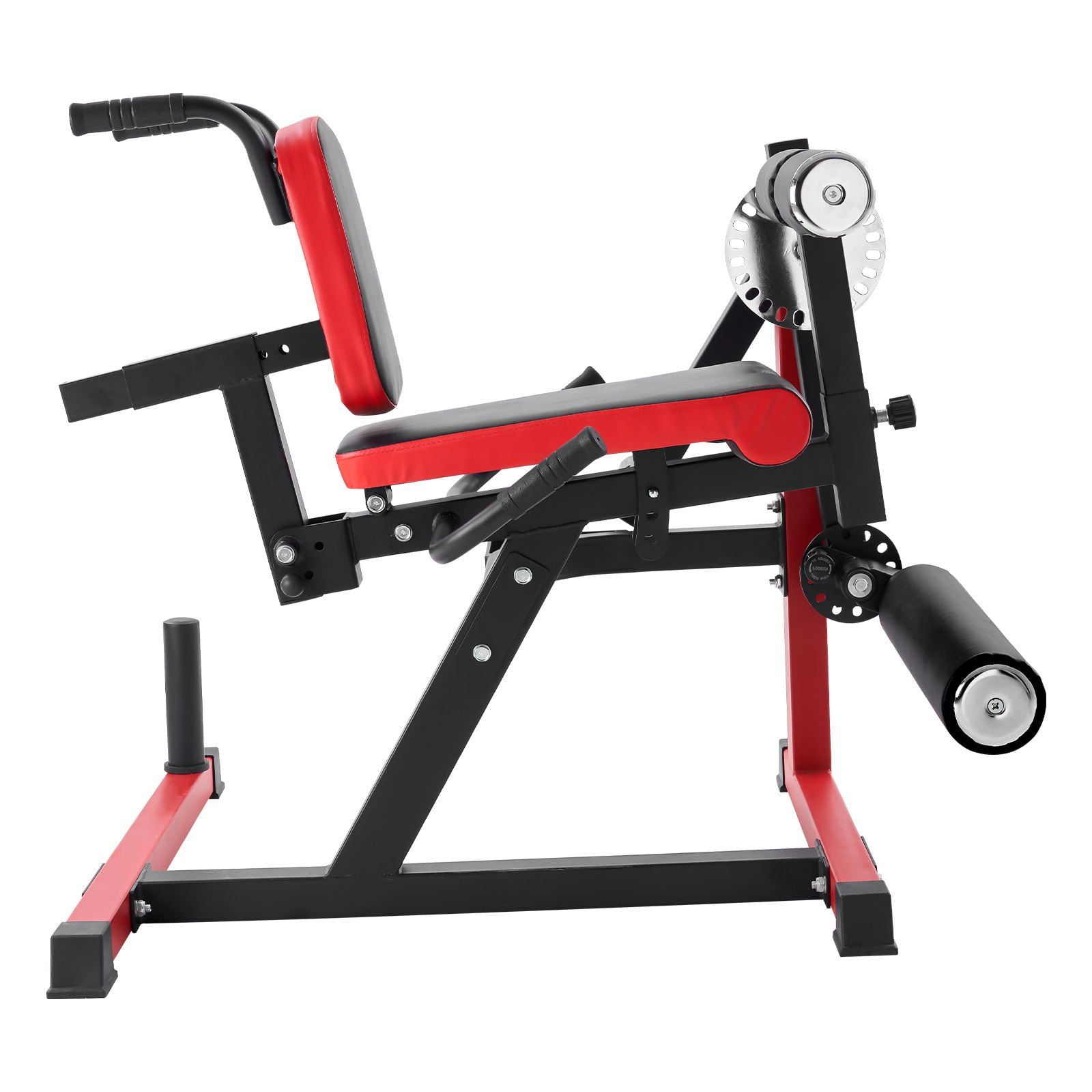 Seated Leg Extension & Curl Machine with Rotary Feature, Adjustable Heavy Duty Thigh Workout Bench for Home Gym, 550 LBS Capacity, Lower Body Trainer