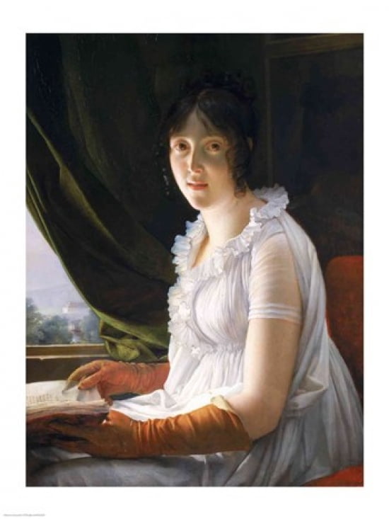 Seated Portrait of Marie-Philippe-Claude Walbonne Canvas Art - Francois Gerard (18 x 24)
