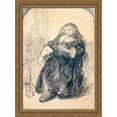 thumbnail image 1 of Seated Saskia with a letter in her left hand 28x38 Large Gold Ornate Wood Framed Canvas Art by Rembrandt, 1 of 2
