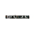 thumbnail image 1 of seated sexy lady model pose with diagonal stripes fun animal seatbelt pet collar, 1 of 2