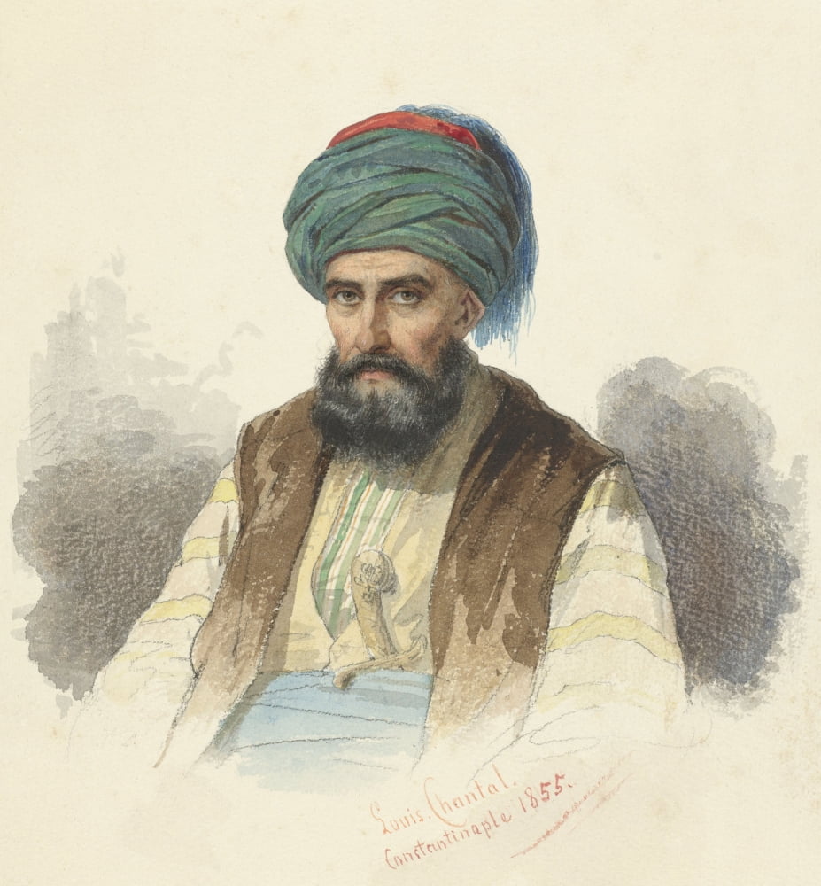 Seated Turk With A Dagger In His Belt Canvas Art - (18 x 24)