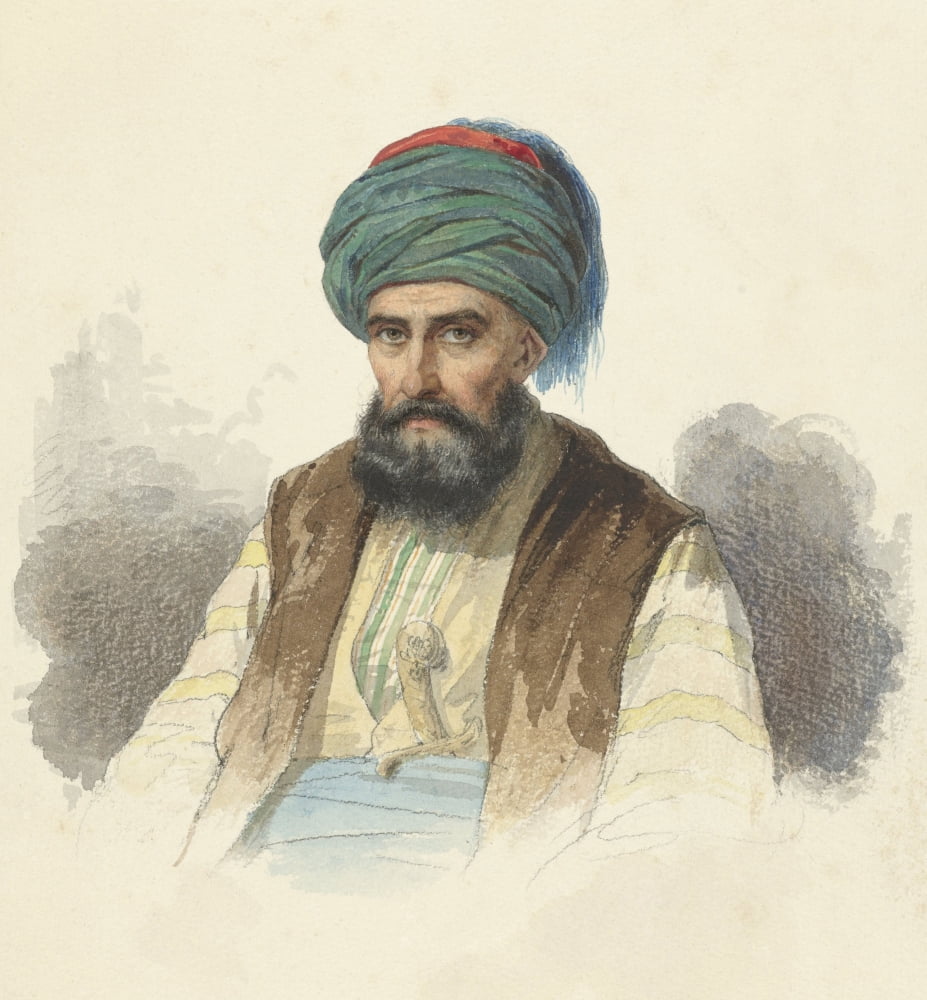 Seated Turk With A Dagger In His Belt Canvas Art - (24 x 36)