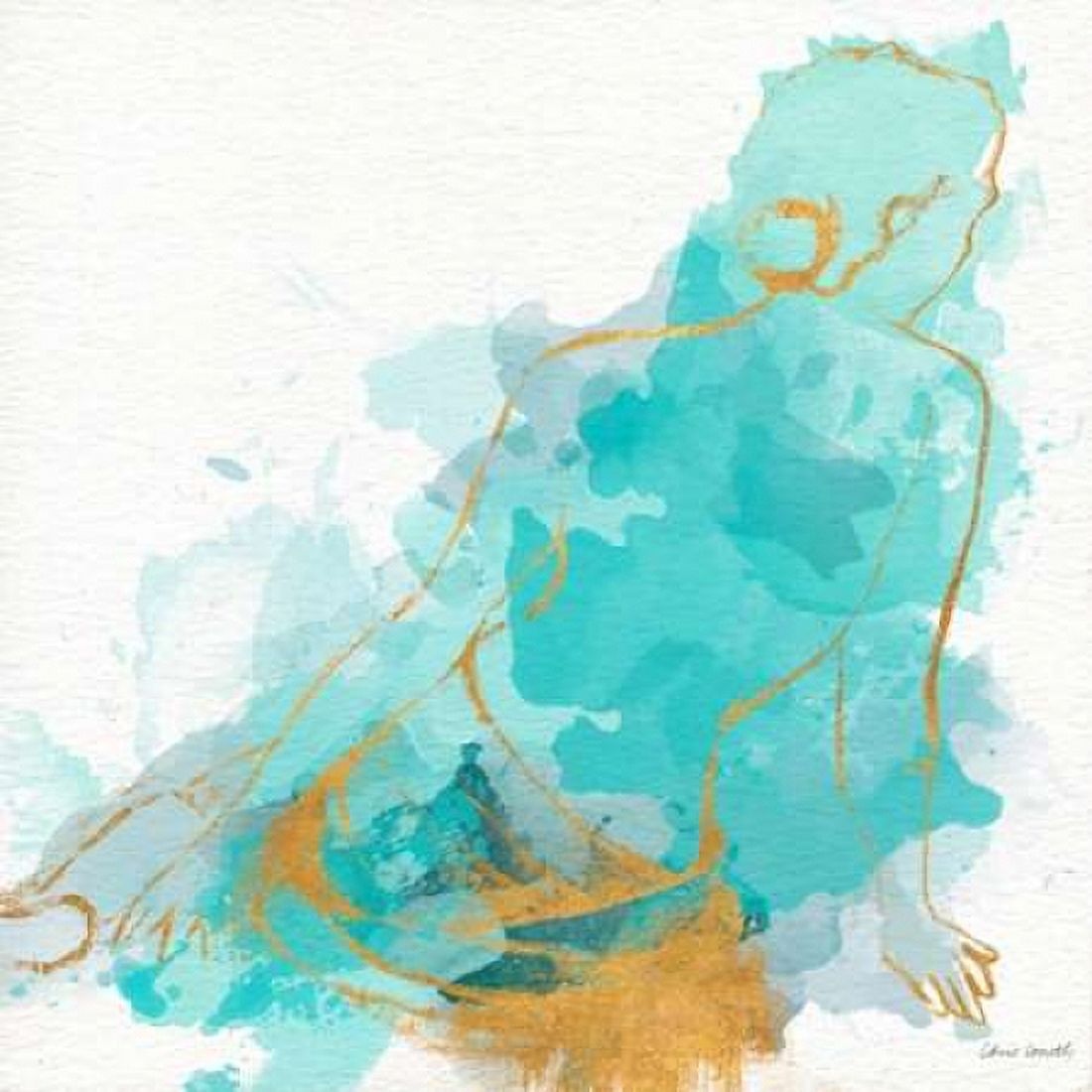 Seated Watercolor Woman I Canvas Art - Lanie Loreth (24 x 24)