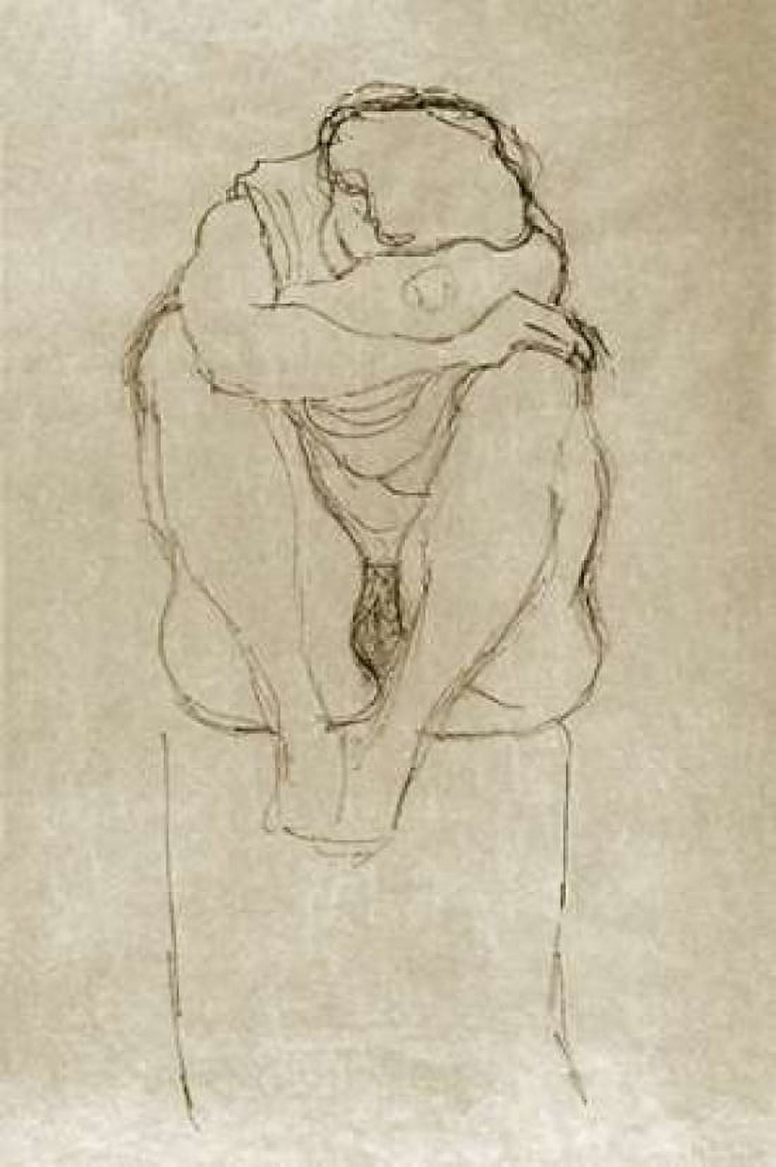 Seated Woman Canvas Art - Gustav Klimt (24 x 36)