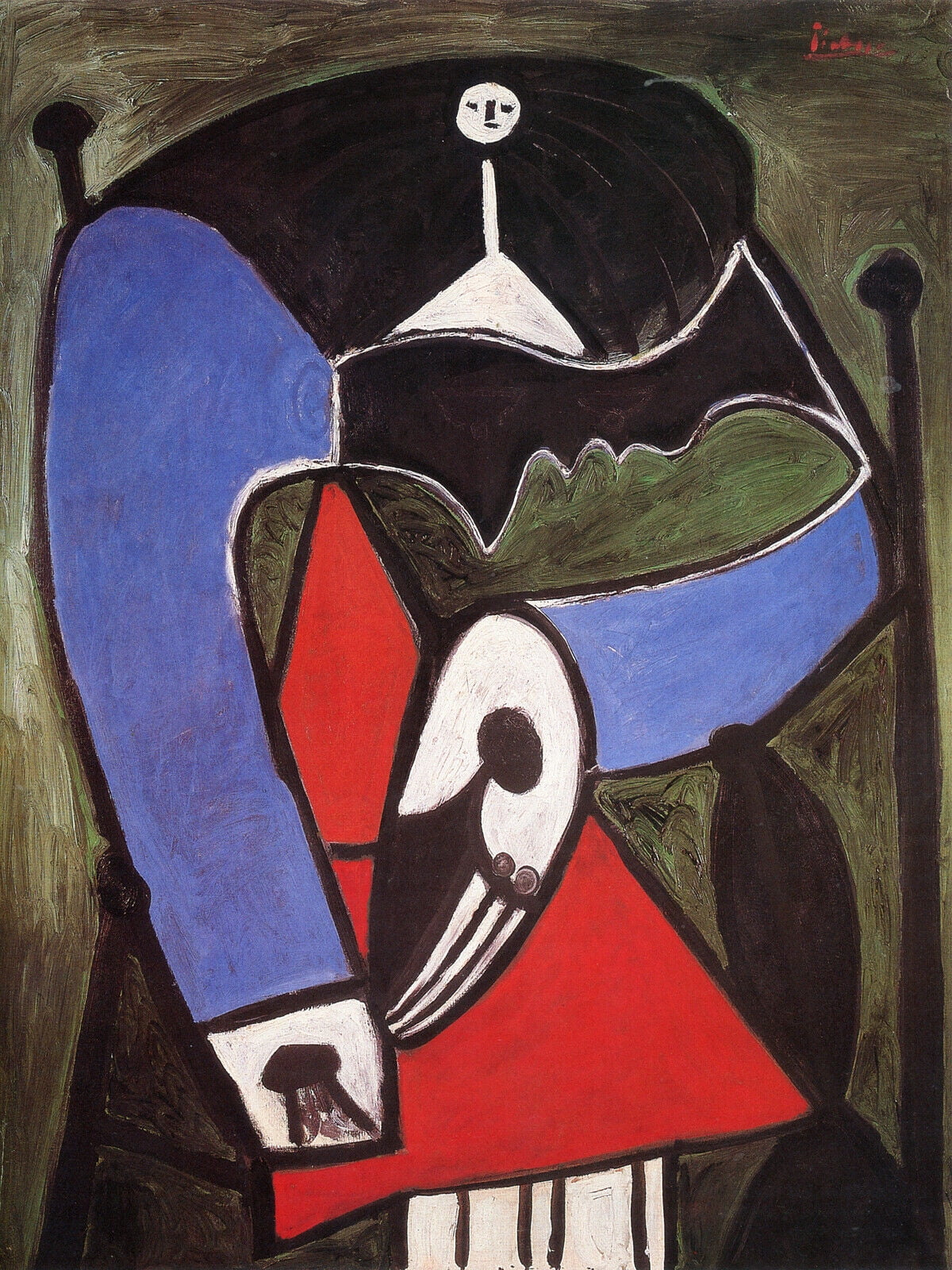 Portrait Of Maya, Picasso - Canvas OR Print Wall Art\, image size:1200x1600