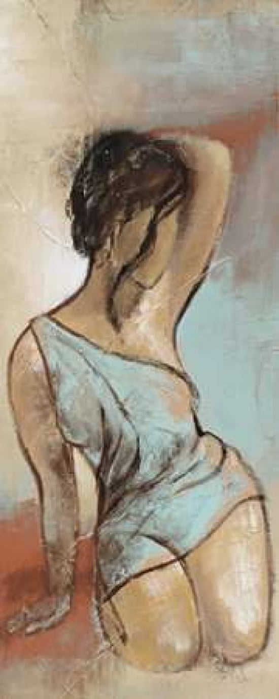 Seated Woman Panel II Canvas Art - Lanie Loreth (10 x 20)