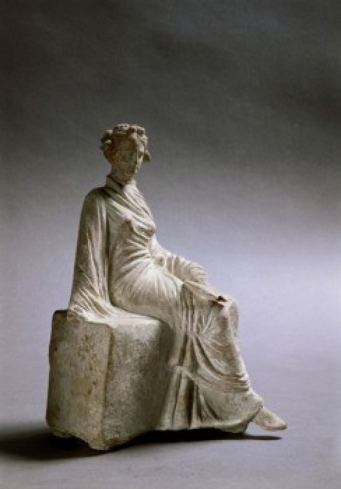Seated Woman at Rest Greek Art Canvas Art - (24 x 36)