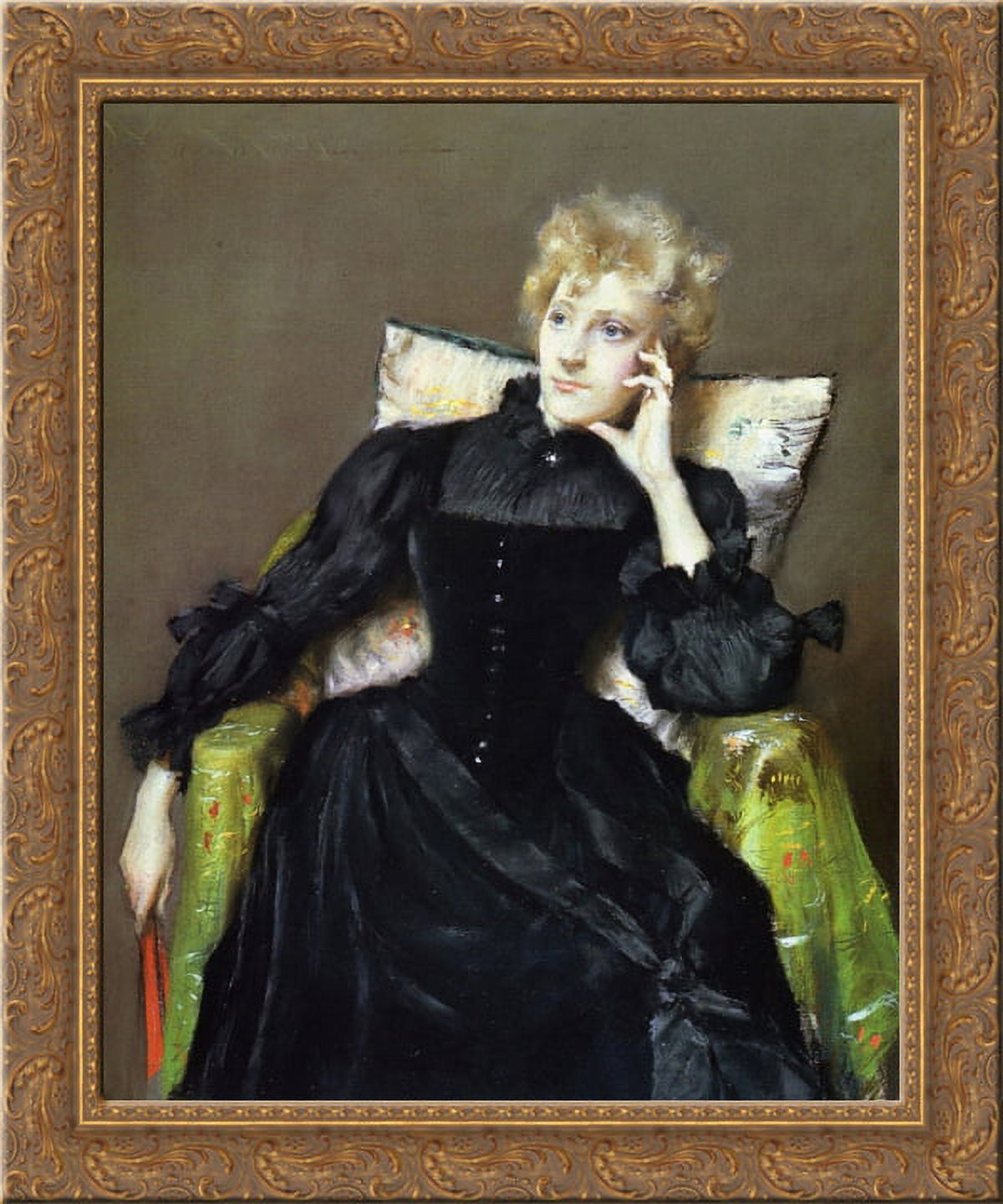 chinese dress ladies Amazon.com: Framed Black Dress by Ed Martinez 24x32 Art Print Poster  Abstract Figurative Woman in Black Dress Fixing Hair in The Mirror: Posters  & Prints