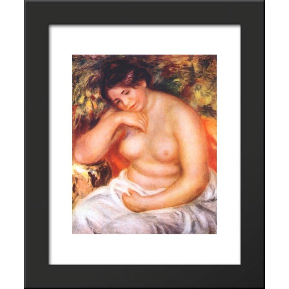 Seated bather 20x24 Framed Art Print by Renoir, Pierre Auguste