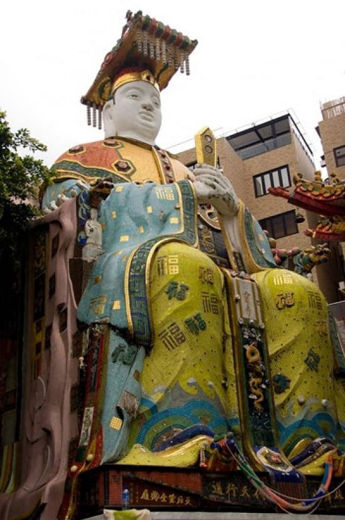 Seated figure Goddess of Mercy temple Hong Kong Canvas Art - Cindy Miller Hopkins DanitaDelimont (11 x 17)