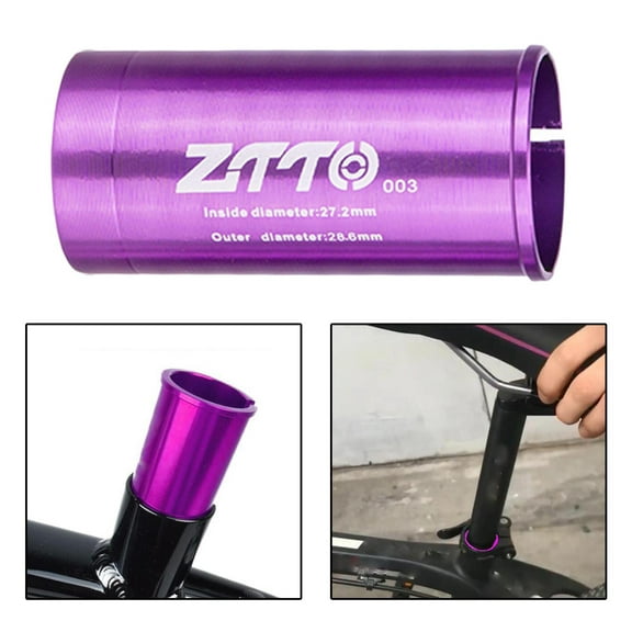 Seatpost Shim, Seat Post Adapter Reducing Sleeve Shim for Mountain Bike Seat Post Tube Shim //28.6/30.4/30.8/31.6/33.9/34.9 - , 28.6 28.6 to 27.2mm