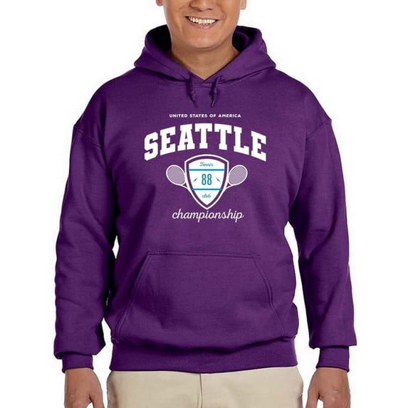 Seattle 88 Tennis Hoodie Men -Image by Shutterstock, Male Medium