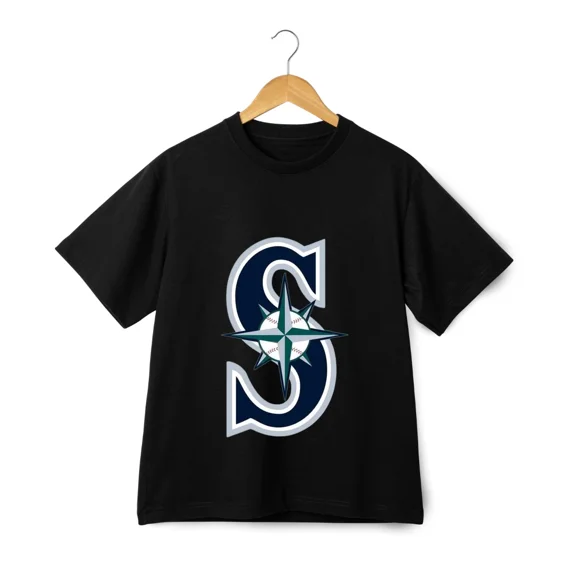 Seattle Baseball Team Compass Logo Retro Fan Graphic Style Style Unisex T-Shirt ,up to size 5XL