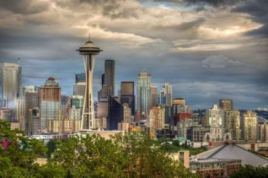Seattle Canvas Art - Larry J Taite (12 x 18)
