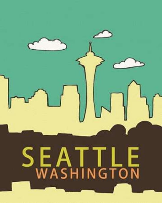 Seattle Canvas Art - Lisa Barbero (24 x 30)