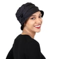 thumbnail image 1 of Seattle Chic Combed Cotton Cloche Hat for Women (Black), 1 of 8