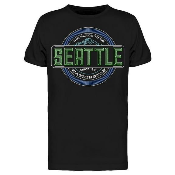 Seattle, Cool  T-Shirt Men -Image by Shutterstock, Male x-Large