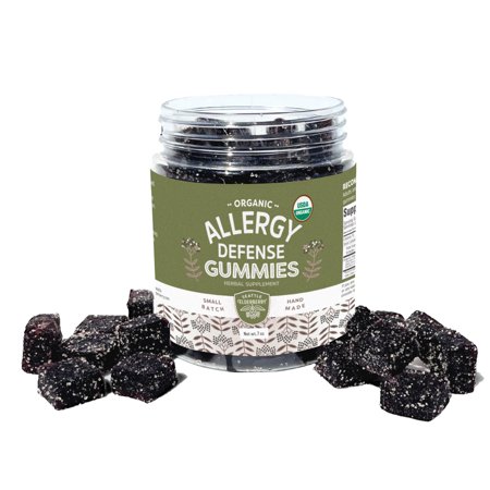 Seattle Elderberry Allergy Defense Gummies - Delicious, Gluten-Free, Gelatin-Free Herbal Supplement with Potent Allergy Benefits Made from Only Organic Ingredients in Small Batches in The USA - 7oz