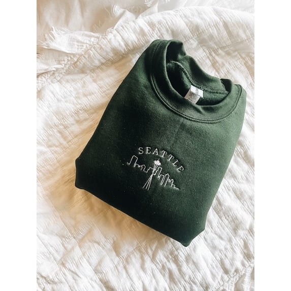 Seattle Embroidered Crewneck