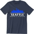 thumbnail image 1 of Seattle Est 1869 - Skyline Badge Seattle City Men's T-Shirt, 1 of 4