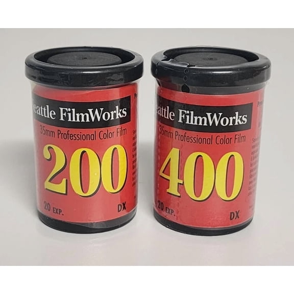 Seattle Filmworks 200 & 400 35Mm Color Film - 40 Exposures - Expired & Unexposed