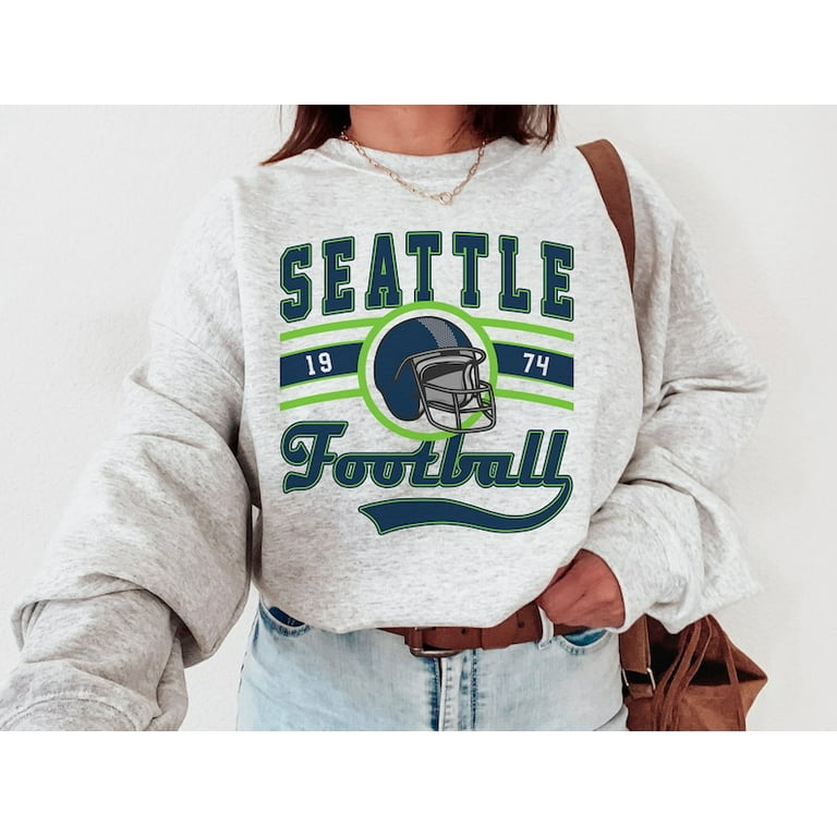 Seattle Football Crewneck Seahawks Sweatshirt Vintage Seattle Football Crewneck Sweatshirt Seattle T Shirt Retro Seattle Football