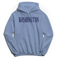 thumbnail image 1 of Seattle Graphic Light Blue Men's Pullover Sweatshirt Hoodie, 1 of 1