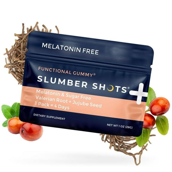 Seattle Gummy Company Slumber Shots Sleep Aid Melatonin-Free Gummies, 12-Pack, Wild Berry & Pineapple Flavor