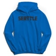 thumbnail image 1 of Seattle Humor Graphic Royal Men's Crewneck Sweatshirt Hoodie, 1 of 1