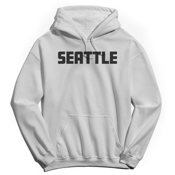 Seattle Humor Graphic White Men's Crewneck Sweatshirt Hoodie