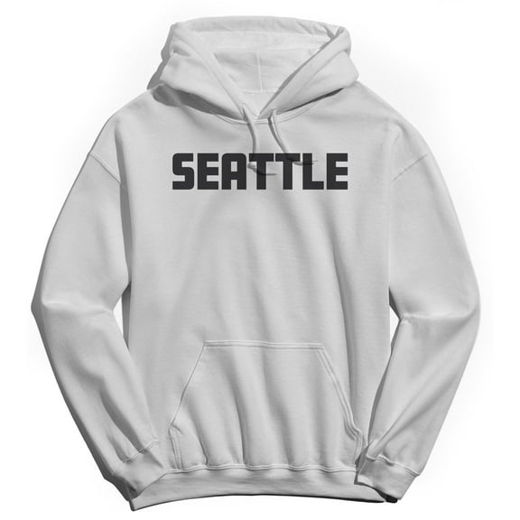 Seattle Humor Graphic White Men's Crewneck Sweatshirt Hoodie