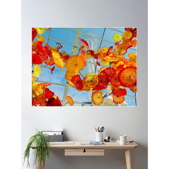 Seattle I Poster Wall Art, Modern Wall Decor For Living Room Bedroom, 12x18 UNFRAMED