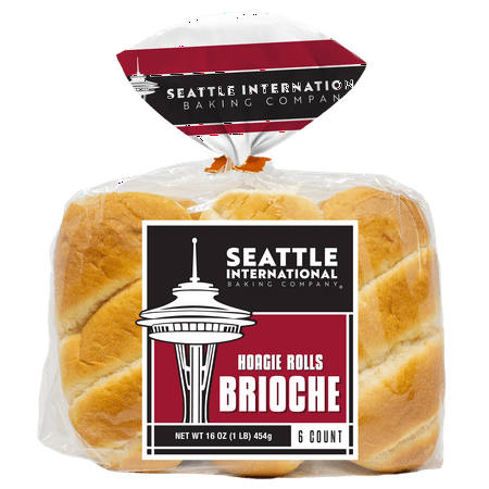 Seattle International Brioche Hoagie Rolls, 16 oz, 6 Count
