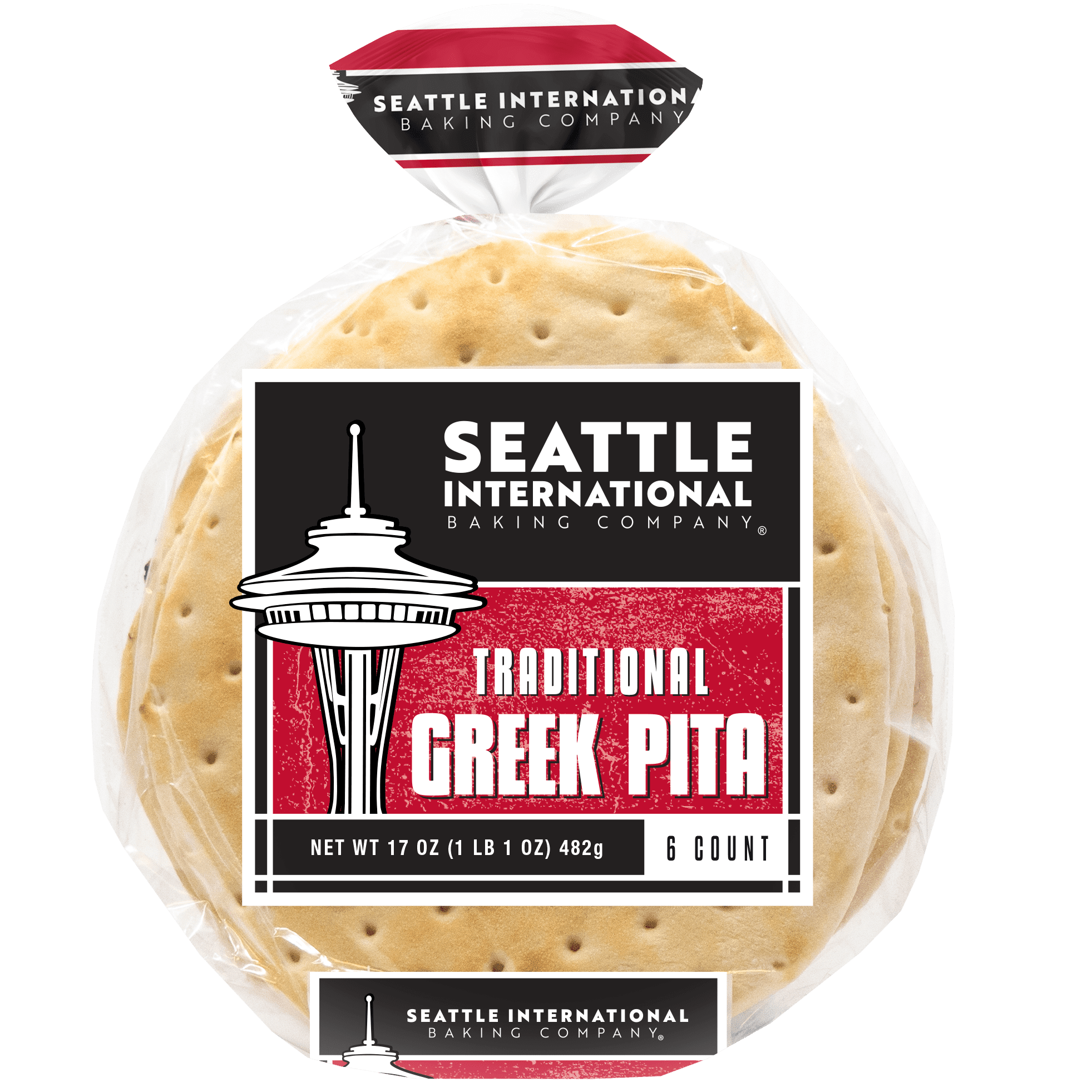 Seattle Internat'l Greek Pita White 6 Count