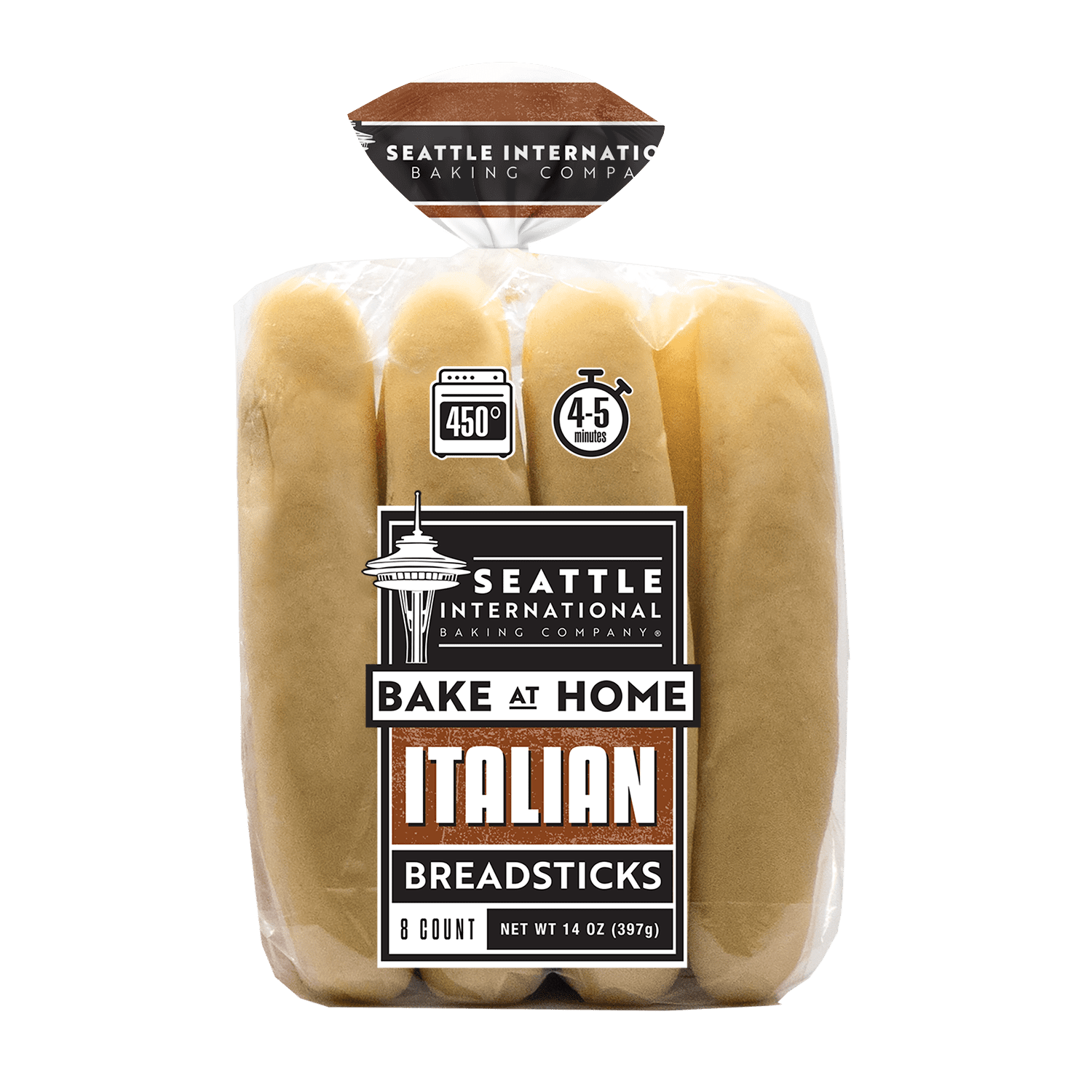 Seattle International Soft Bread Sticks, 14 oz, 8 Count