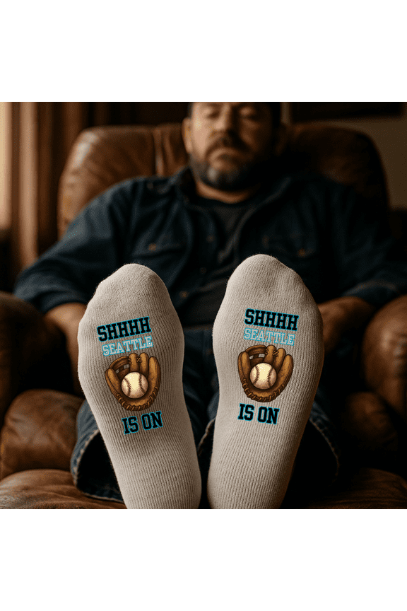 Seattle Is On Baseball Socks | Funny Game-Day for Men | Baseball Gift