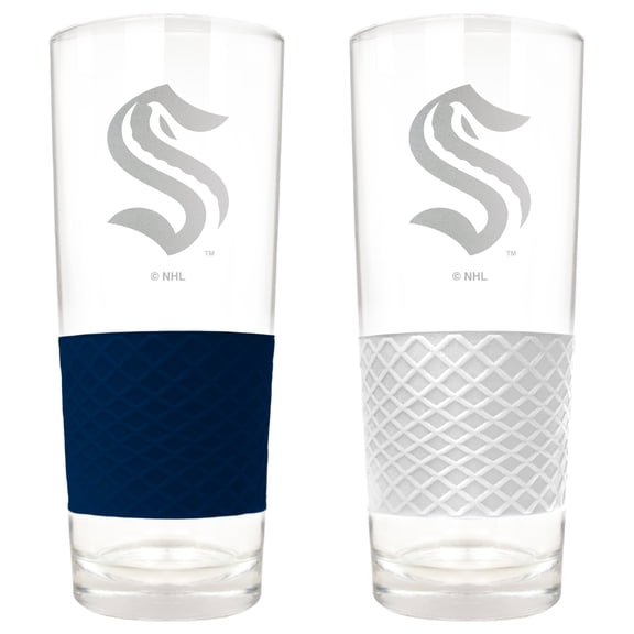 Seattle Kraken 22oz. Logo Score Pint Glass Two-Piece Set