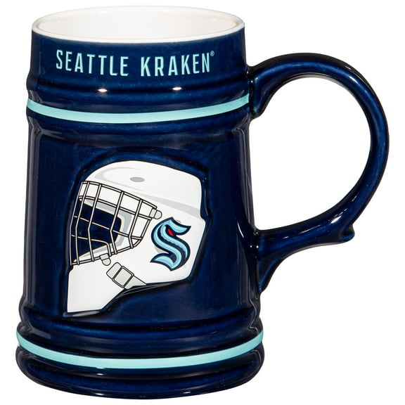 Seattle Kraken 24oz. Ceramic Stein Cup with Gift Box