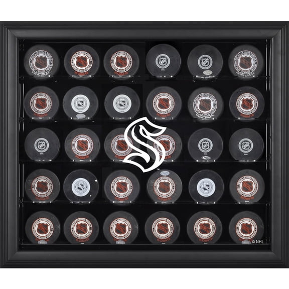 Seattle Kraken 30-Puck Black Display Case - Fanatics Authentic Certified