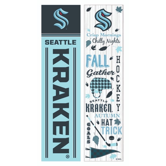 Seattle Kraken 47" Double Sided Fall Leaner Fan Sign