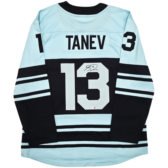 Seattle Kraken Brandon Tanev Autographed Blue & Green Fanatics Reverse Retro Jersey Size XL Fanatics Holo Stock #257011