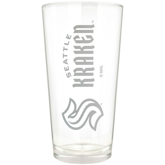Seattle Kraken Etched 16oz. Vertical Rally Cry Pint Glass
