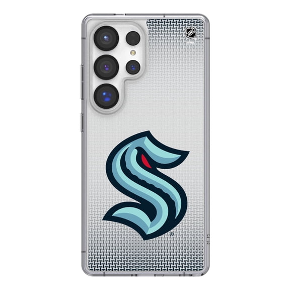 Seattle Kraken Linen Logo Galaxy Clear Case