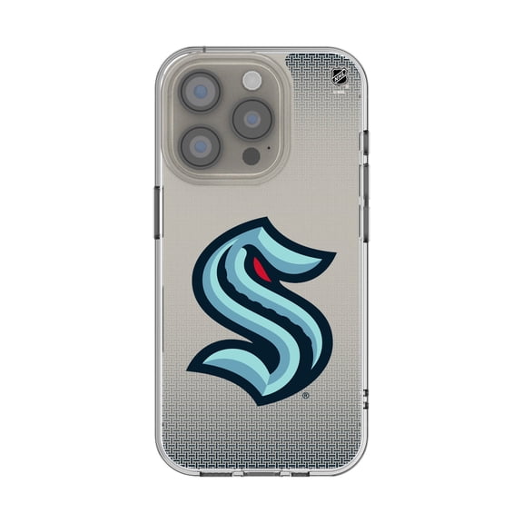 Seattle Kraken Linen Logo iPhone Clear Case