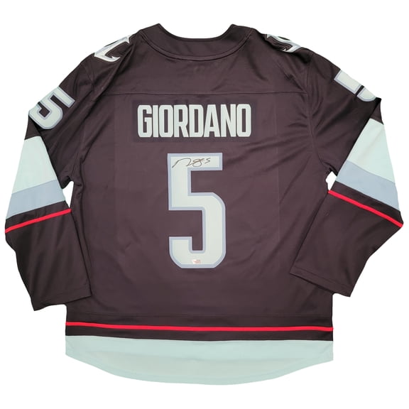 Seattle Kraken Mark Giordano Autographed Navy Fanatics Breakaway Jersey Size XL Inaugural Season & Captain Patch Fanatics Holo 202335