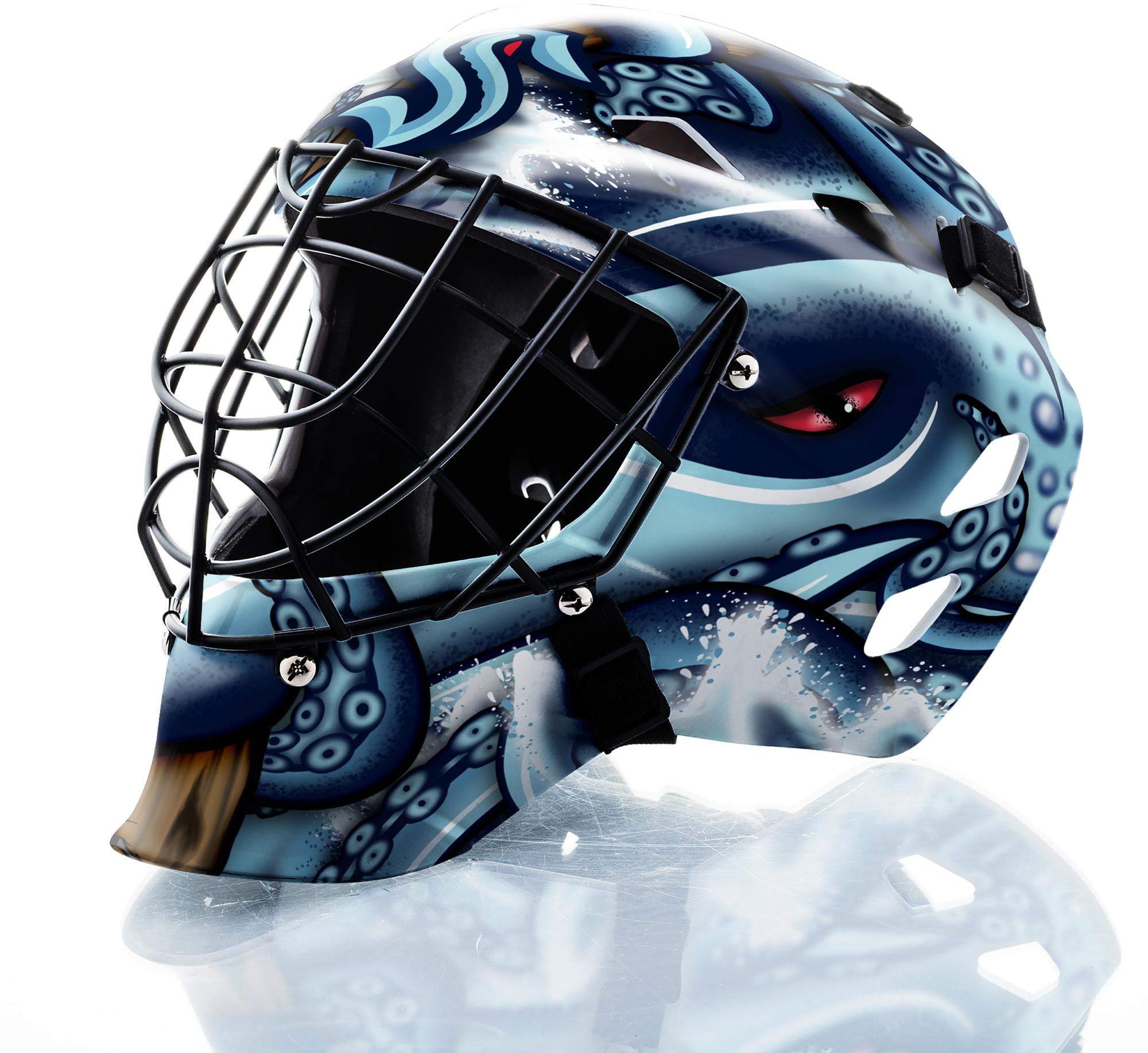 Seattle Kraken Unsigned Franklin Sports Replica Goalie Mask - Fanatics Authentic Certified